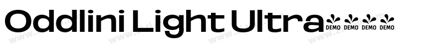 Oddlini Light Ultra字体转换